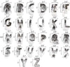 Swallowmark Stainless Steel Alphabet Cookie Cutters
