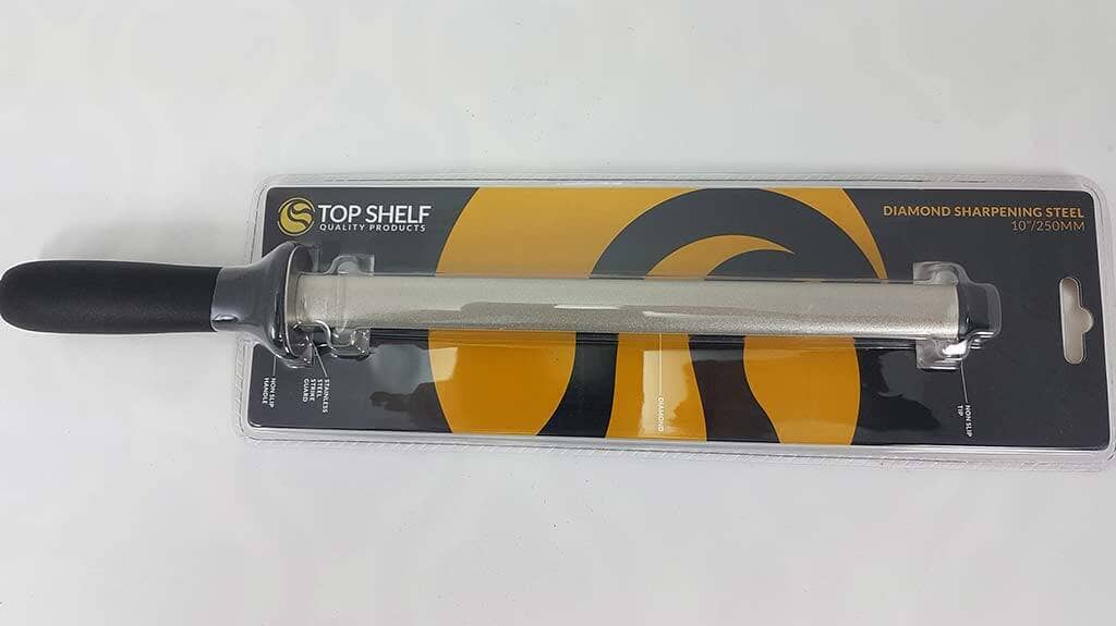 Top Shelf - 10" Diamond Sharpening Steel Knife Sharpeners & Accessories The Cooks Kitchen 