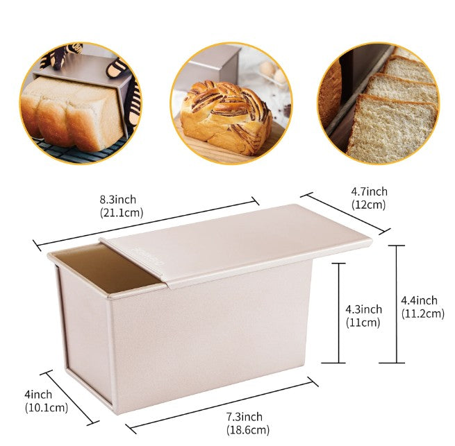 Chefmade Loaf Pan With Cover 450g - 21cm