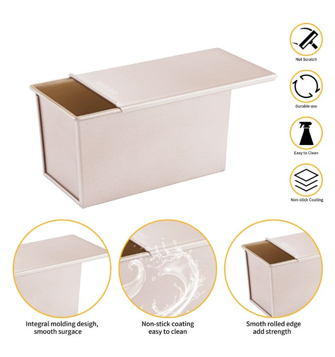Chefmade Loaf Pan With Cover 450g - 21cm