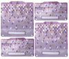 Russbe Snack/sandwich Bags Set Of 4 - Metallic Confetti