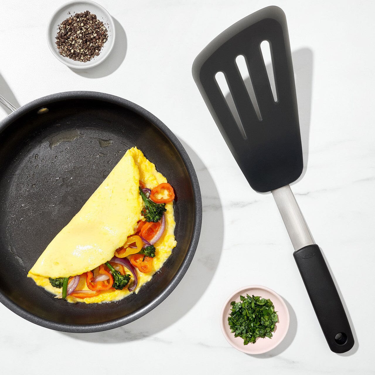 Oxo Good Grips Silicone Flexible Omelet Turner Utensils The Cooks Kitchen Mandurah 
