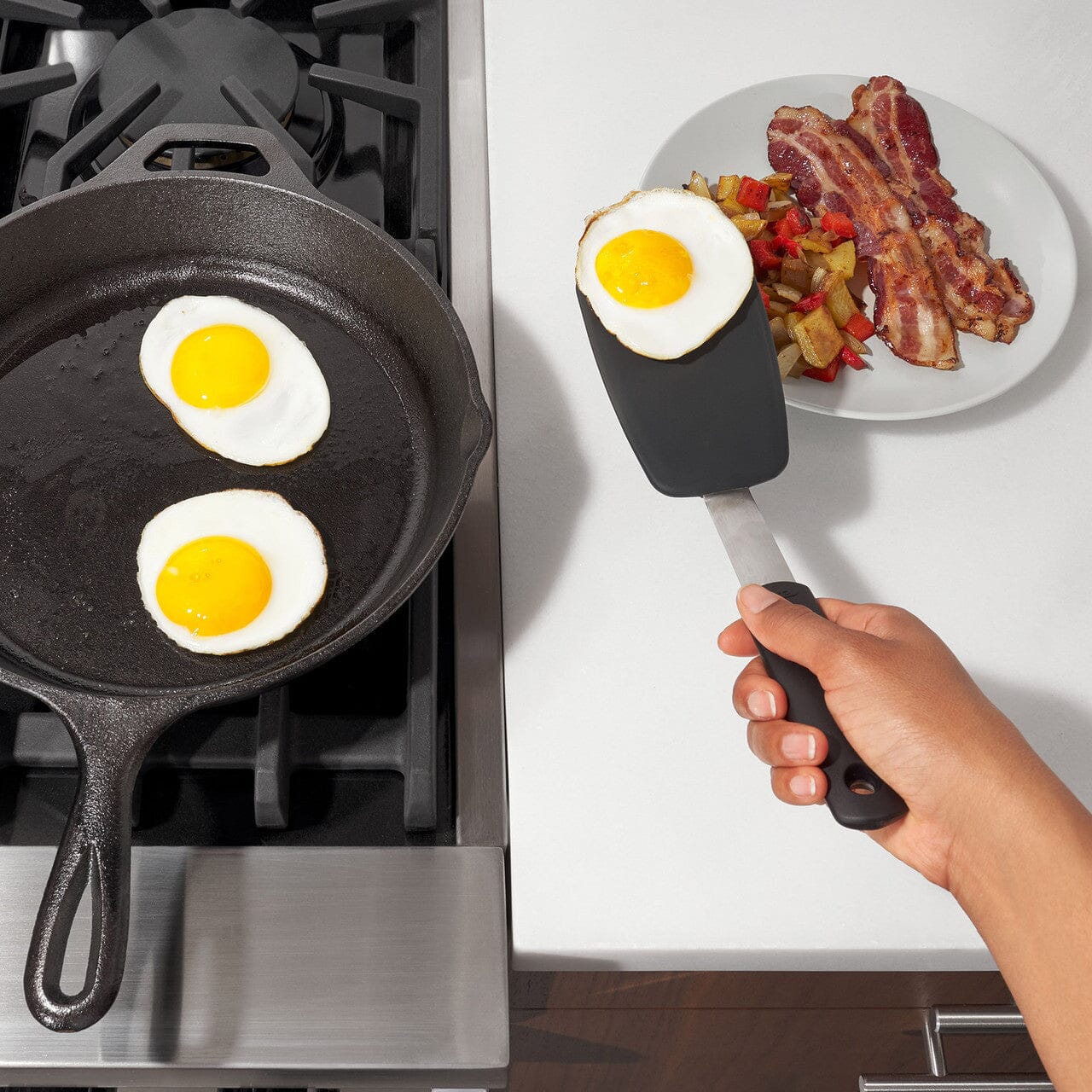 Oxo Good Grips Silicone Flexible Turner - Small Utensils The Cooks Kitchen Mandurah 