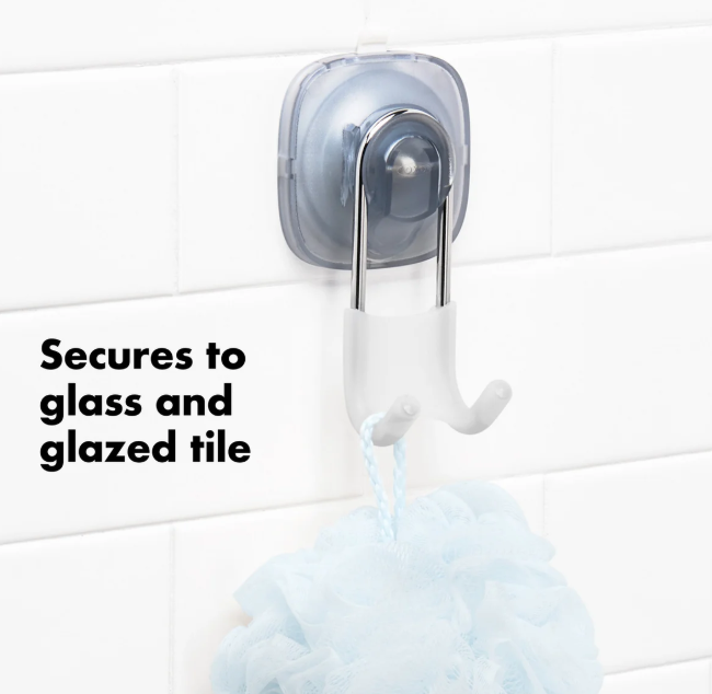 Oxo Good Grips Stronghold Clear Silicone Suction Hook