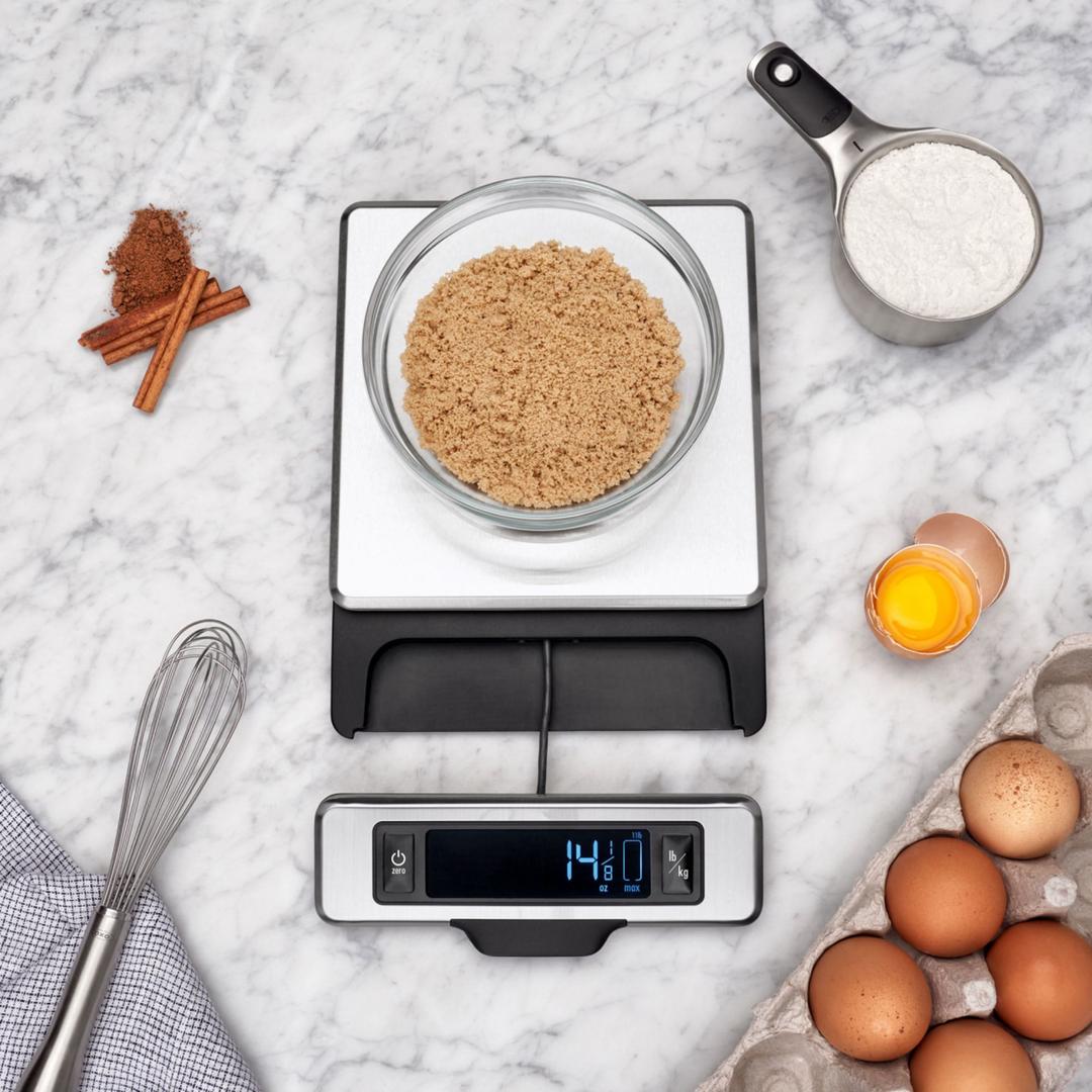 Oxo Good Grips Stainless Steel Food Scale With Pull-out Display, 18/8