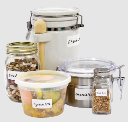 Jokari Food Labels Erasable - 70 Assorted Labels