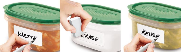 Jokari Food Labels Erasable - 70 Assorted Labels