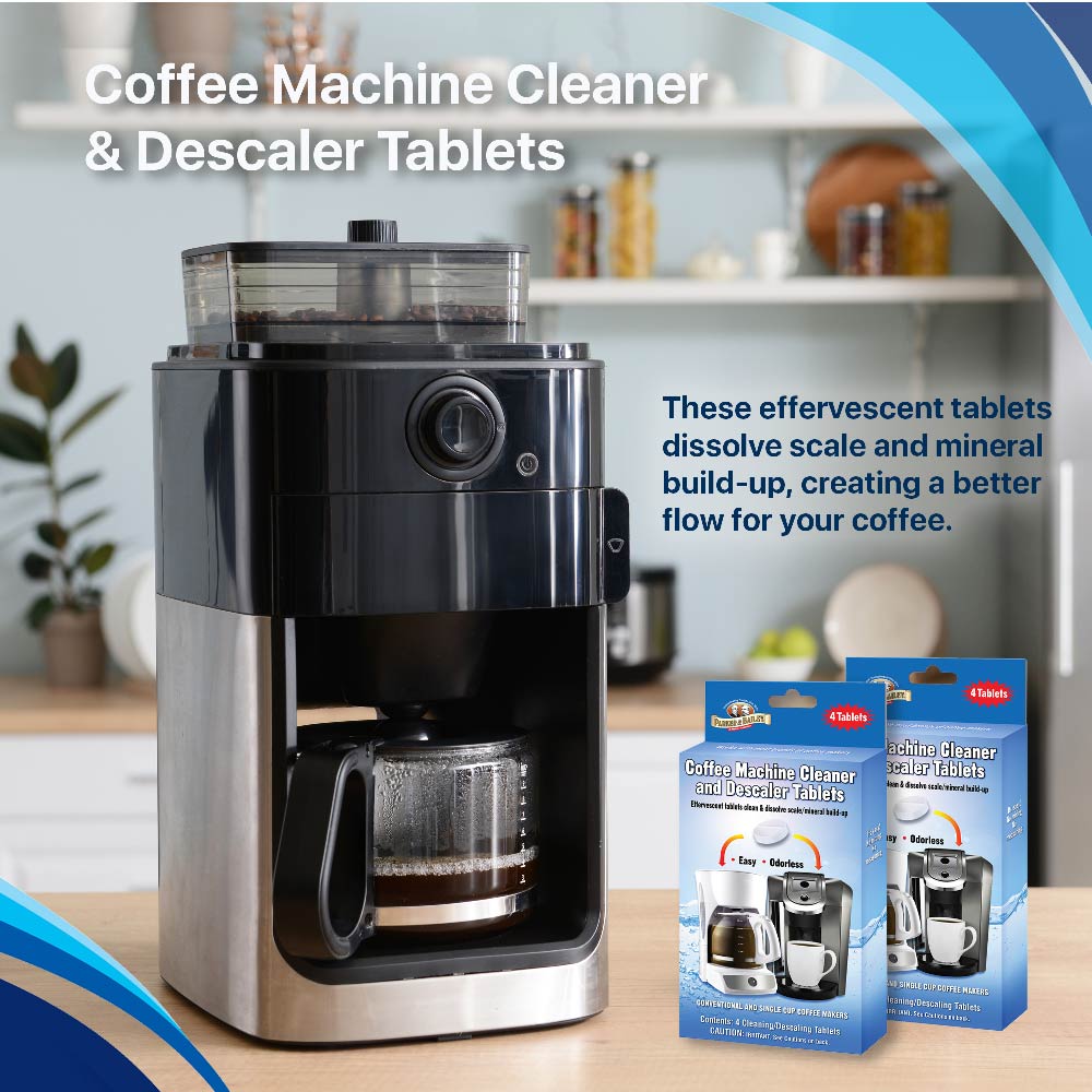 Parker & Bailey Coffee Machine Cleaner & De-scaler Tablet