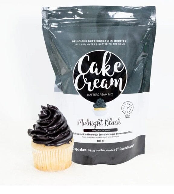 Cake Cream Swiss Meringue Buttercream Mix 800g - Black Icing The Cooks Kitchen 