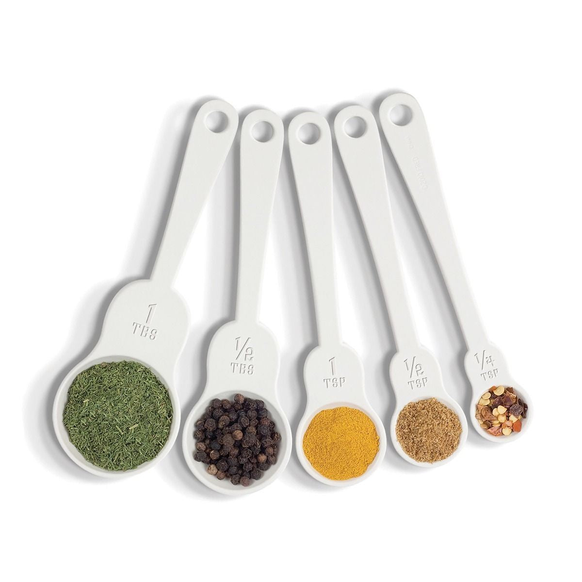 Fred M-spoons Matryoshka Measuring Spoons Set Of 5 White 0.9x4.6x14.6cm