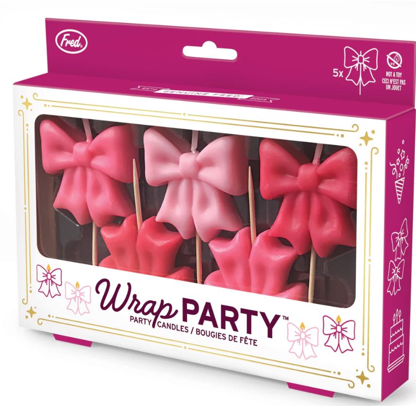 Fred Wrap Party Birthday Candles - 5pcs Set Pink Candles The Cooks Kitchen 