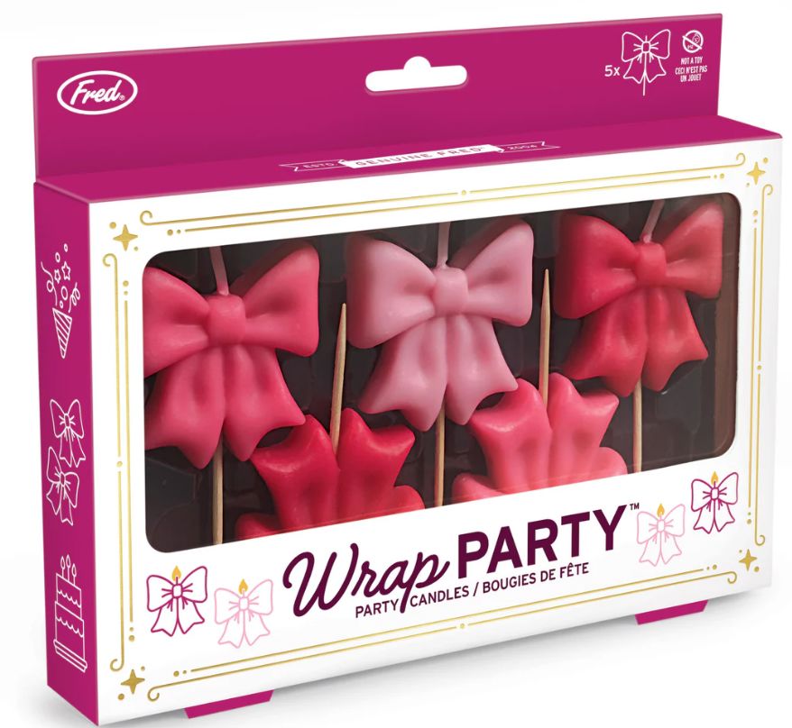 Fred Wrap Party Birthday Candles - 5pcs Set Pink Candles The Cooks Kitchen 