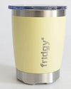 Fridgy 350ml Stainless Steel Tumbler - Mini Sipper - Lemon Spritz