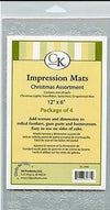 Ck Impression Mats Christmas Assortment - Christmas Lights, Snowflakes, Sants Hats, Gingerbread Man
