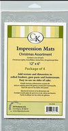 Ck Impression Mats Christmas Assortment - Christmas Lights, Snowflakes, Sants Hats, Gingerbread Man