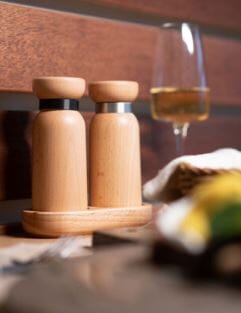 Icon Chef Bayeux Salt & Pepper Grinder Set - Natural Salt & Pepper Grinders & Mills The Cooks Kitchen 