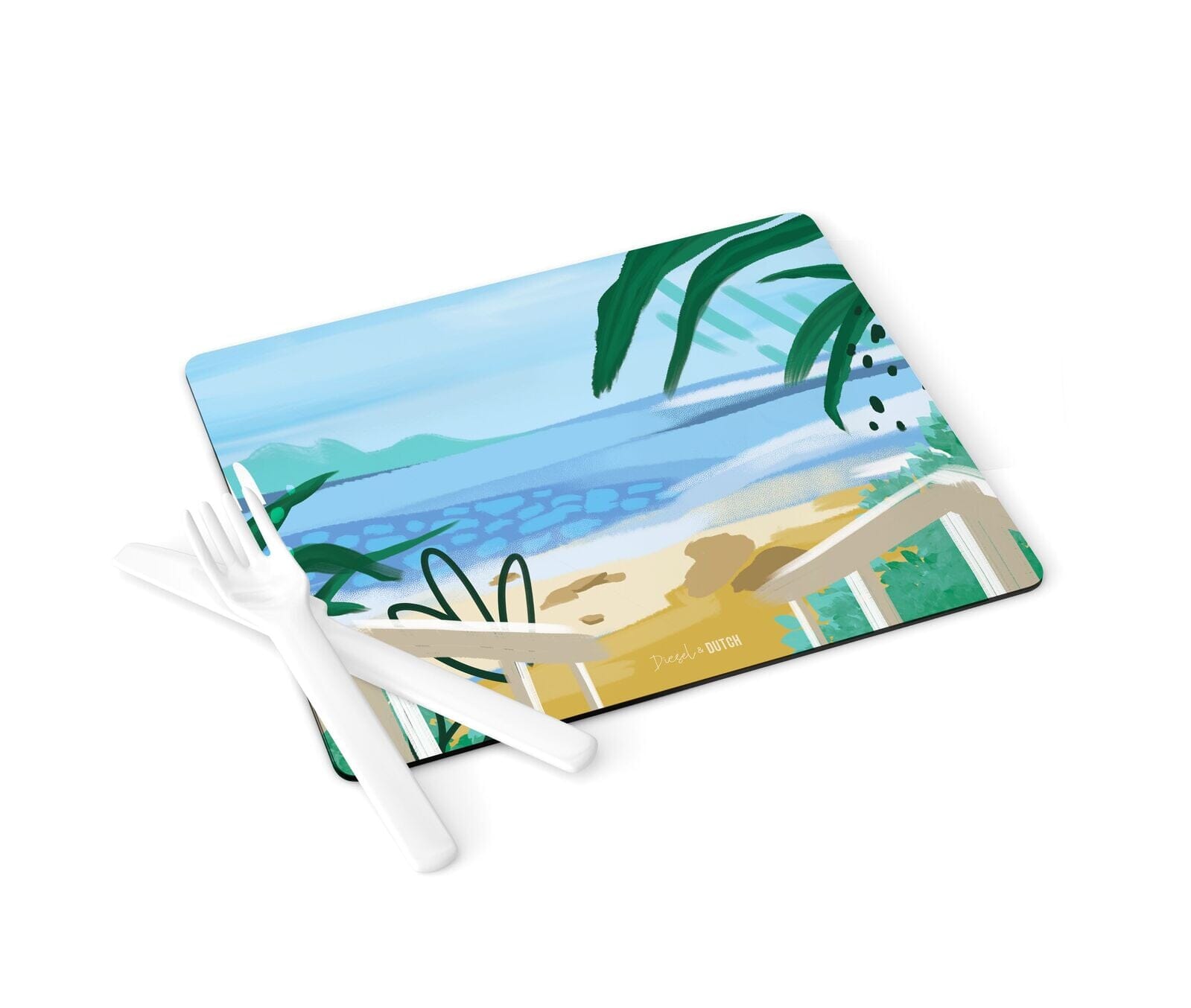 Diesel & Dutch Hamptons Coastal Placemat Set 4 Placemats & Coasters The Cooks Kitchen Mandurah 