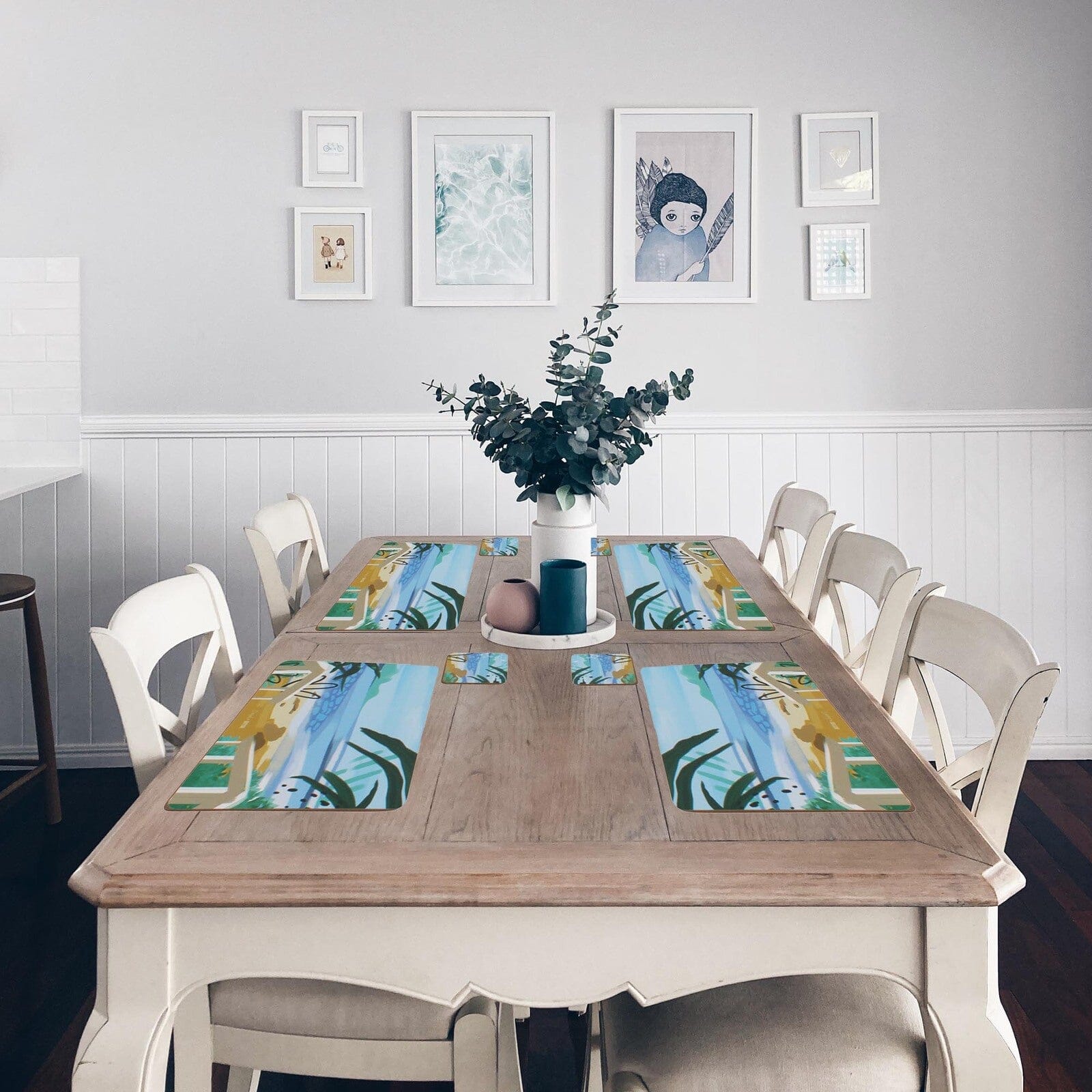 Diesel & Dutch Hamptons Coastal Placemat Set 4 Placemats & Coasters The Cooks Kitchen Mandurah 