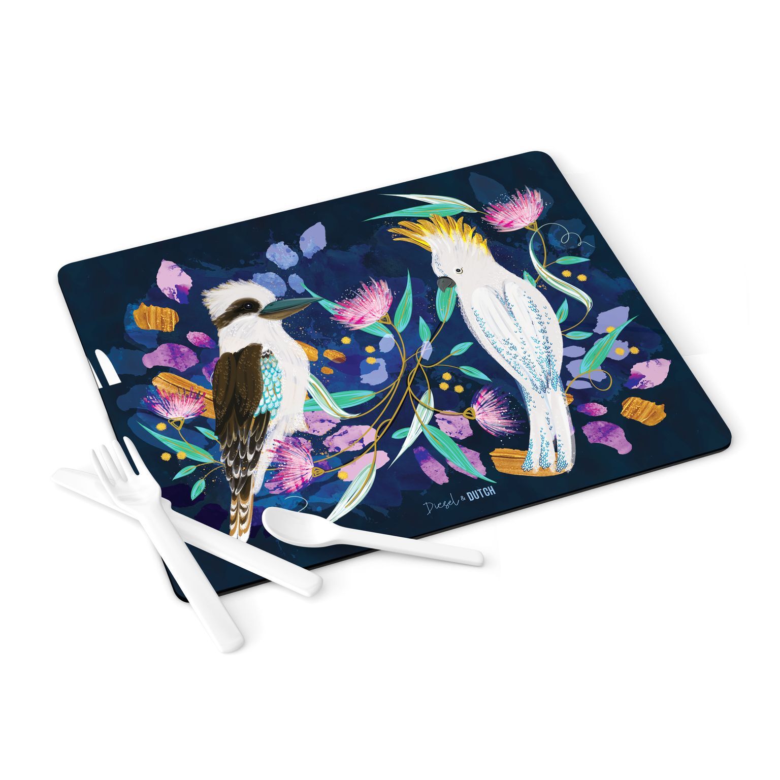 Diesel & Dutch - Australian Birds Serving Board Set - Set Of 2