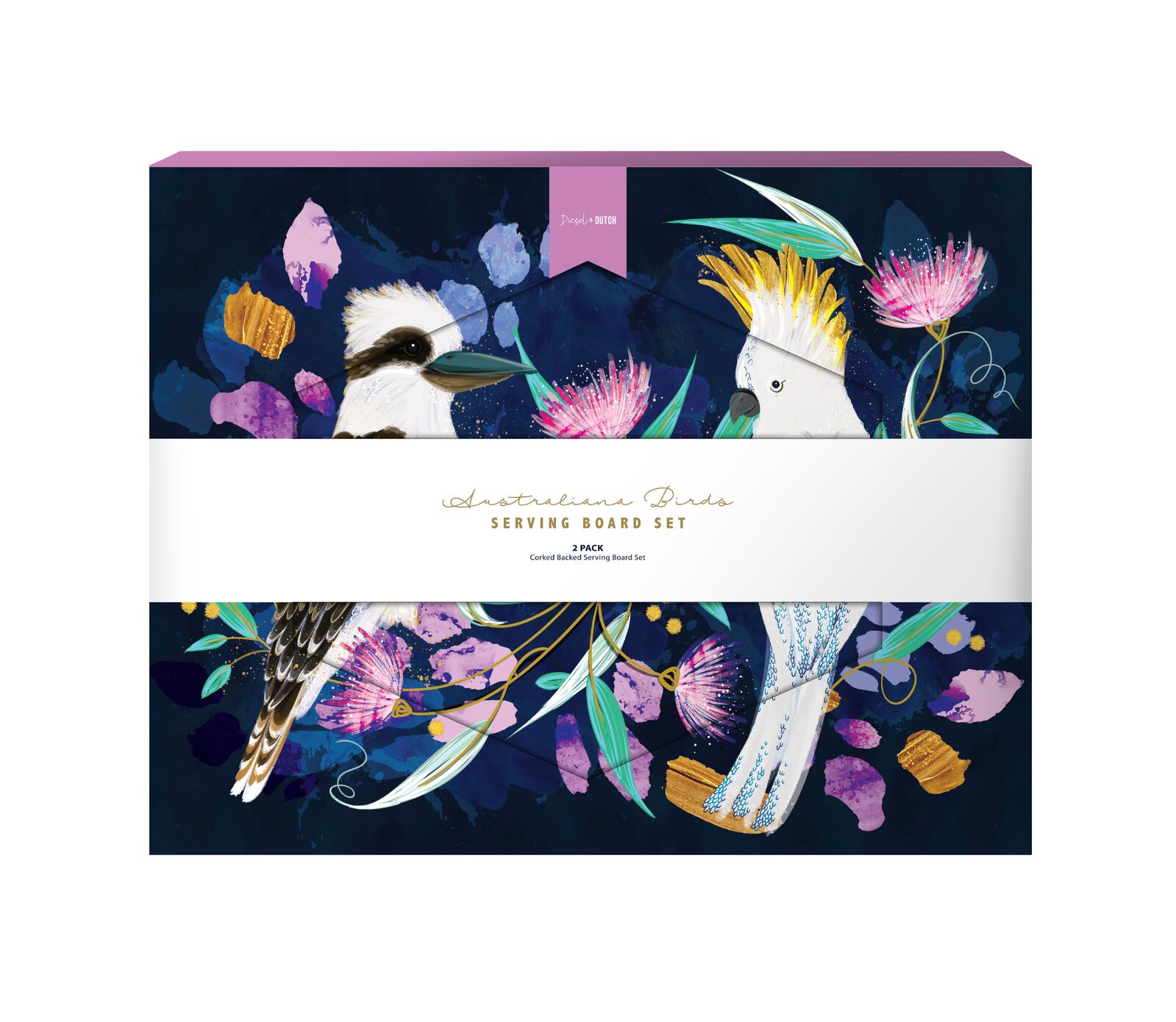 Diesel & Dutch - Australian Birds Serving Board Set - Set Of 2