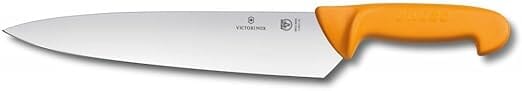 Swibo Chef's Carving Knife 21cm Heavy Blade Yellow Handle Butchers The Cooks Kitchen 