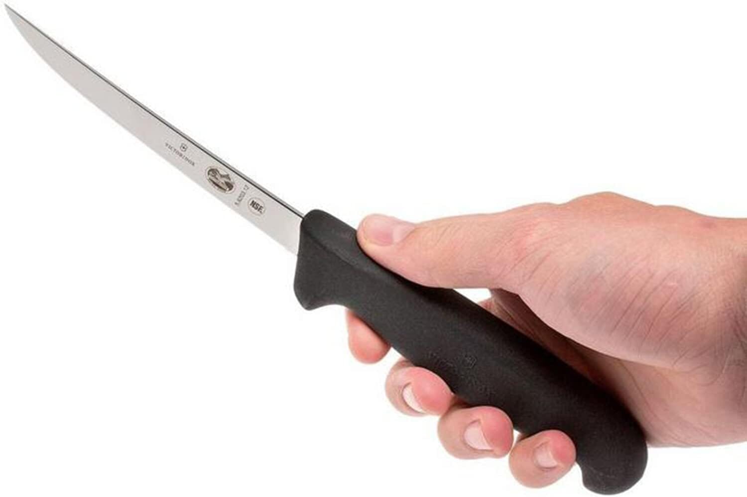 Victorinox Extra Narrow Flexible Boning Knife 15cm Black Fibrox Handle Butchering Knives The Cooks Kitchen 