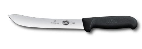 Victorinox Heavy Stiff Blade Butchers Knife 20cm Black Fibrox