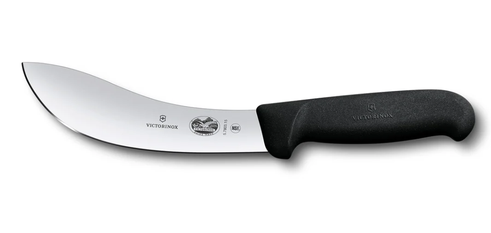 Victorinox Fibrox American Type Skinning Knife 15cm - Black 