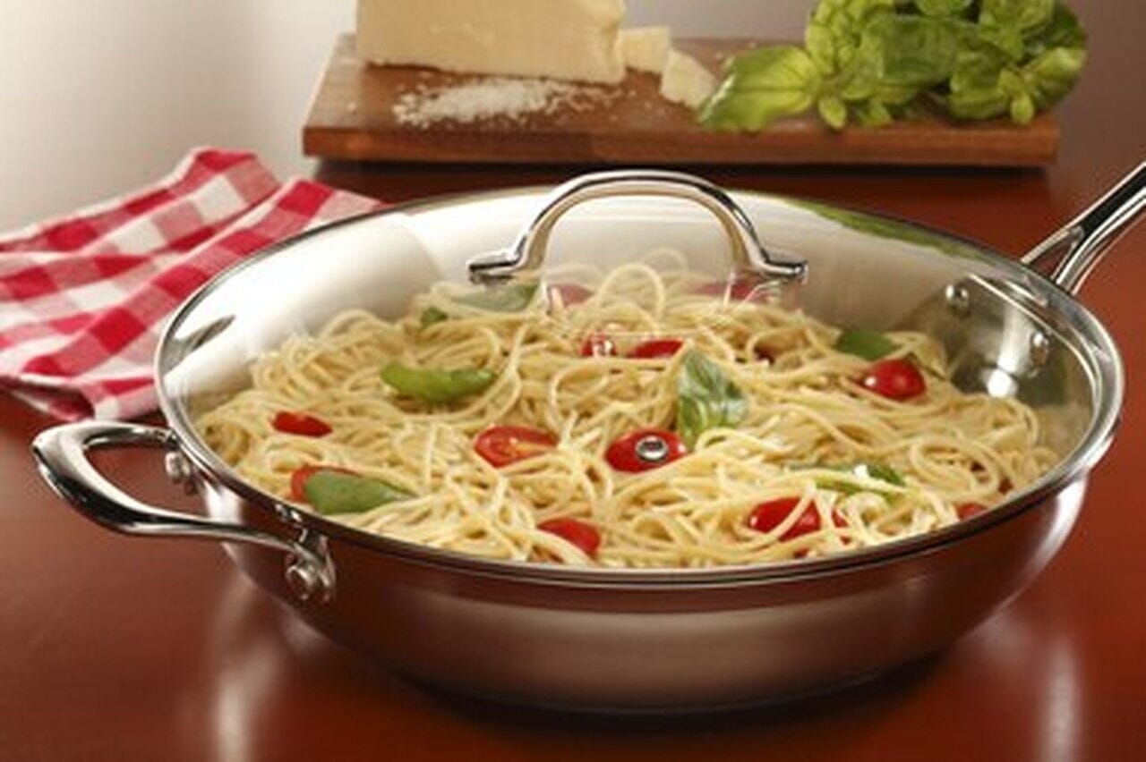 Swiss Diamond Premium Steel Induction 32cm Saute Pan W/ Lid Frypan - Chef Pan - Saute Pan The Cooks Kitchen Mandurah 