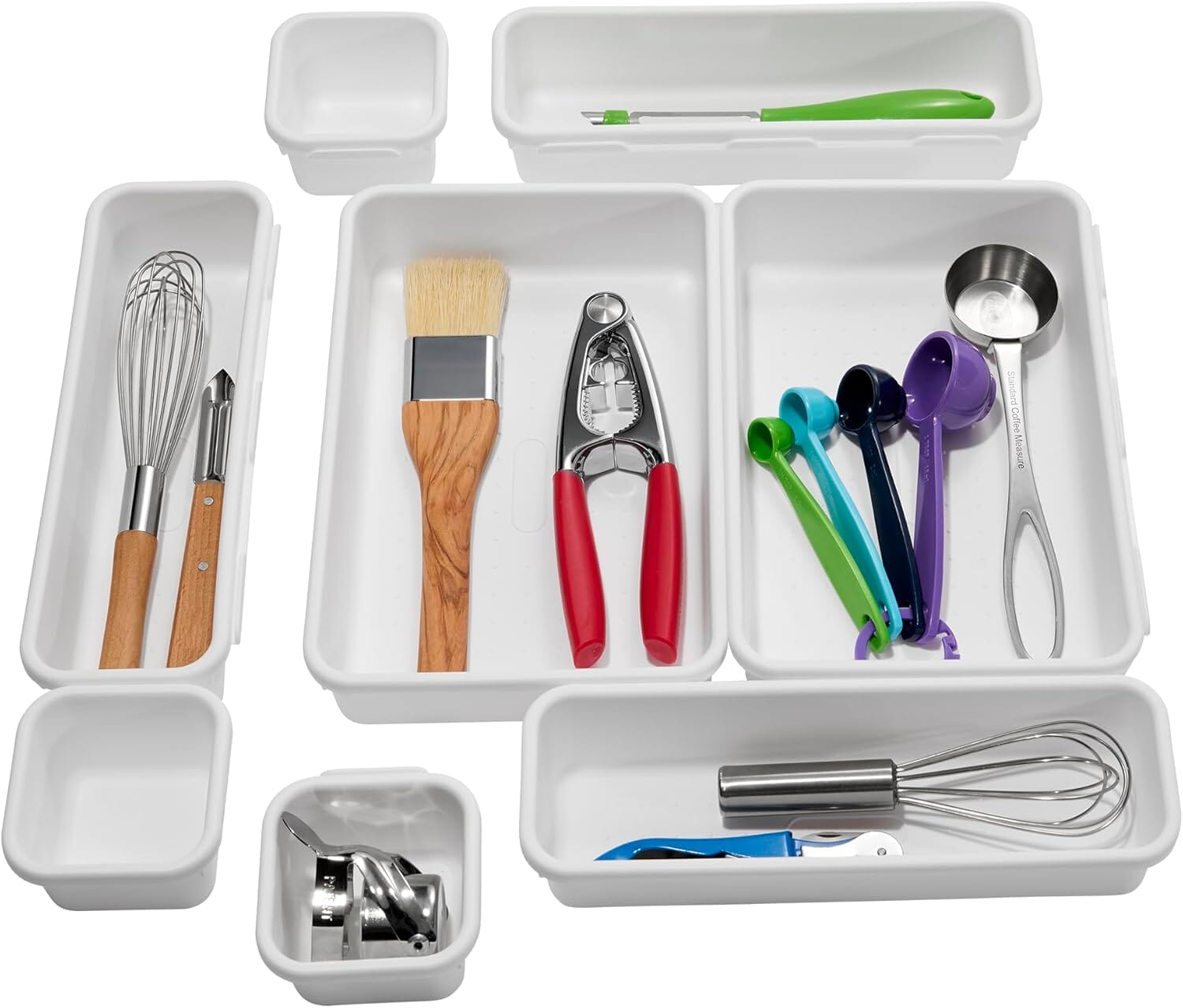 Madesmart Interlocking 8 Bin Pack Bins & Liners The Cooks Kitchen 