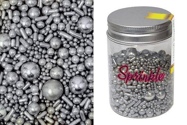 Disc Silver Rush Mix Sprinkles - 100g