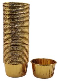 Gold Metallic Cupcake Liners - 50pc