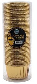 Gold Metallic Cupcake Liners - 50pc