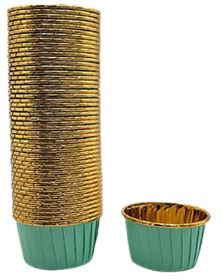Baby Green Metallic Cupcake Liners - 50pk