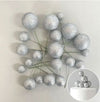 Iconic Cake Art Gliver Silver Ball Topper 20pc