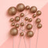 Iconic Cake Art Glitter Rose Gold Ball Topper 20pc Cake Toppers The Cooks Kitchen 
