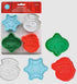 Christmas 3d Cookie Stamper Set Of 4