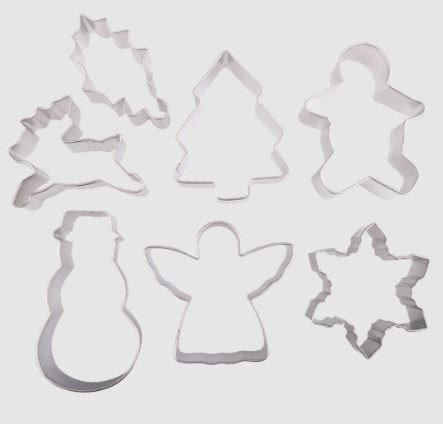 Xmas Cookie Cutter Carded Set Of 7