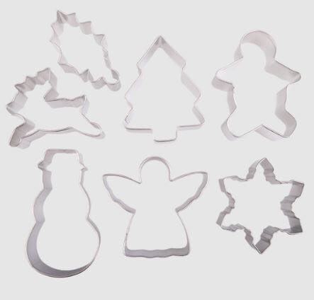 Xmas Cookie Cutter Carded Set Of 7 Cookie Cutters The Cooks Kitchen 