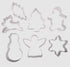 Xmas Cookie Cutter Carded Set Of 7 Cookie Cutters The Cooks Kitchen 