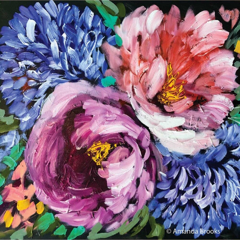 Abundant Joy Peony Hb Coaster Placemats & Coasters The Cooks Kitchen 