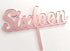 Cake Craft Number Sixteen Rose Gold Mirror Acrylic Cake Topper