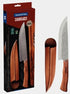 Tramontina Churrasco Nomade Meat Knife With Leather Sheath/ Real Woodhandle 20cm Cooks/Chefs The Cooks Kitchen 