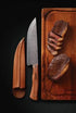 Tramontina Churrasco Nomade Meat Knife With Leather Sheath/ Real Woodhandle 20cm Cooks/Chefs The Cooks Kitchen 