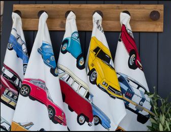 Allgifts Australia Tea Towels - Classic Cars Falcon