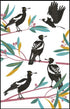 Allgifts Australia Tea Towels - Magpies Tea Towels The Cooks Kitchen 