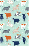 Allgifts Australia Tea Towels - Green Cows