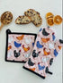 Allgifts Australia Oven Glove & Pot Holder - Bright Hens Mitts & Gloves The Cooks Kitchen 