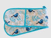 Allgifts Australia Double Oven Glove - Blue Wren