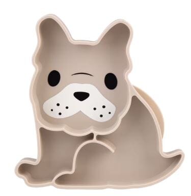 Melli Luxe Divided Silicone Suction Plate - Bulldog Children's Dinnerware The Cooks Kitchen 